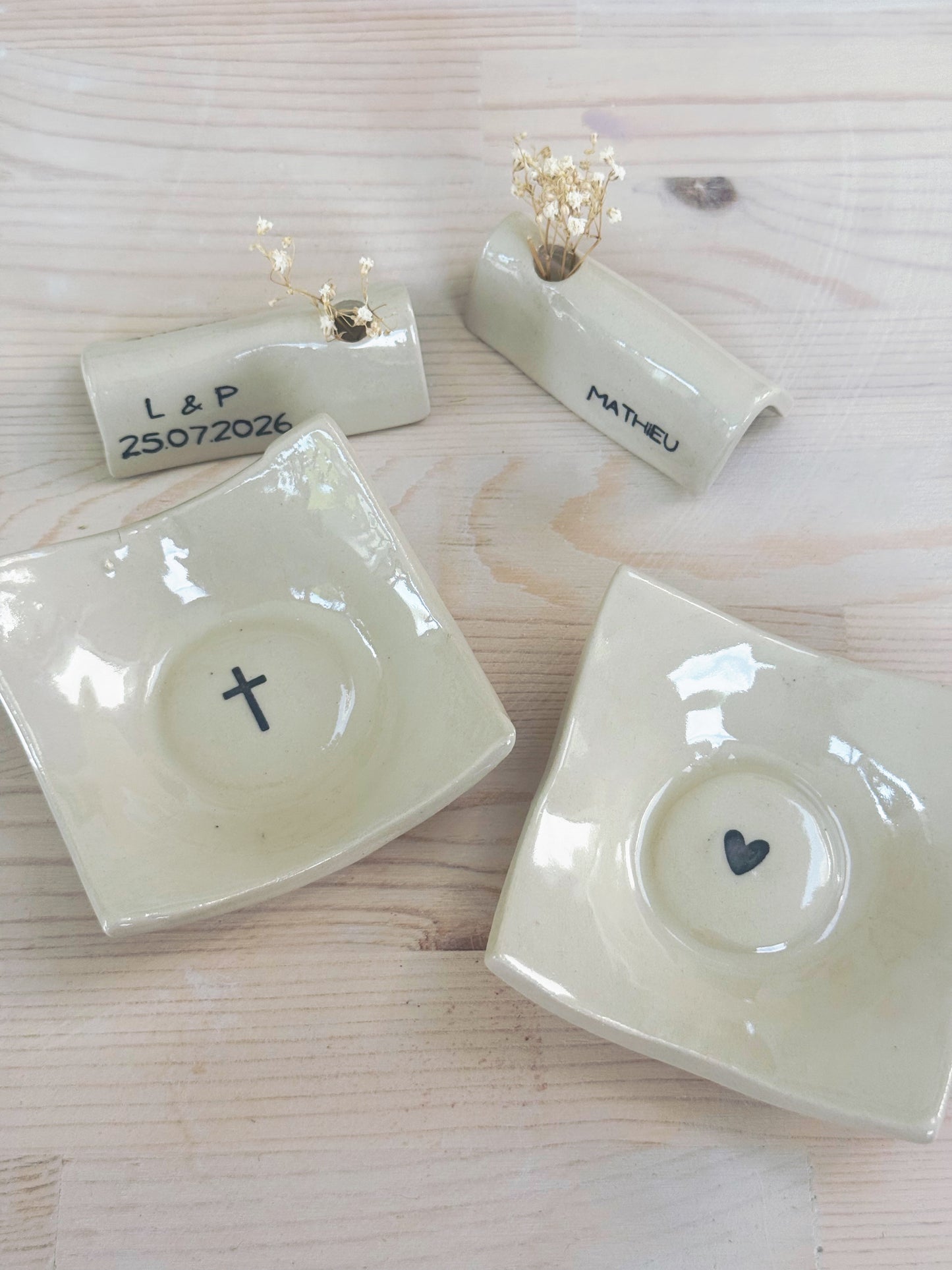 Cadeau invité de mariage et baptême - Coupelle personnalisable