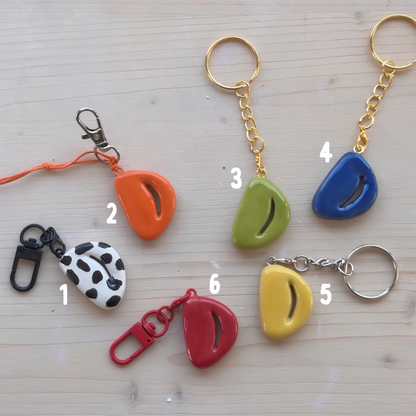 Porte-clés initiale de couleur