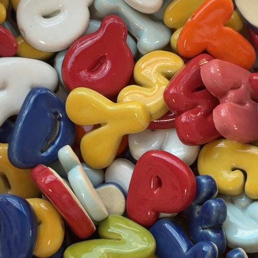 Porte-clés initiale de couleur